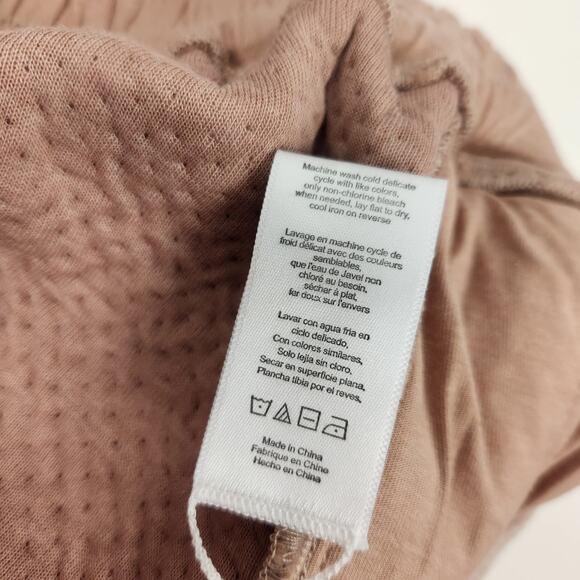 Lunya NEW Restore Double Faced Jogger Sweats in Otium Tan Heather - Picture 7 of 8